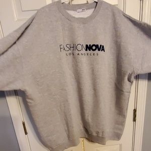 Grey Fashion Nova Sweatshirt